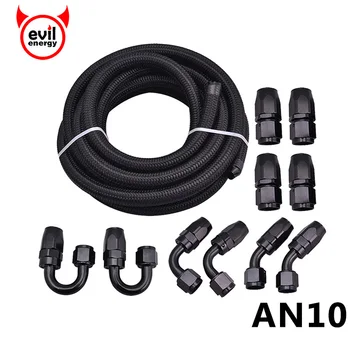 evil energy AN10 Oil Fuel Fittings Black Hose End 0+45+90+180Degree Oil Adaptor Kit AN10 Braided Black Oil Fuel Hose Line 5M
evil energy AN10 Oil Fuel Fittings Black Hose End 0+45+90+180Degree Oil Adaptor Kit AN10 Braided Black Oil Fuel Hose Line 5M