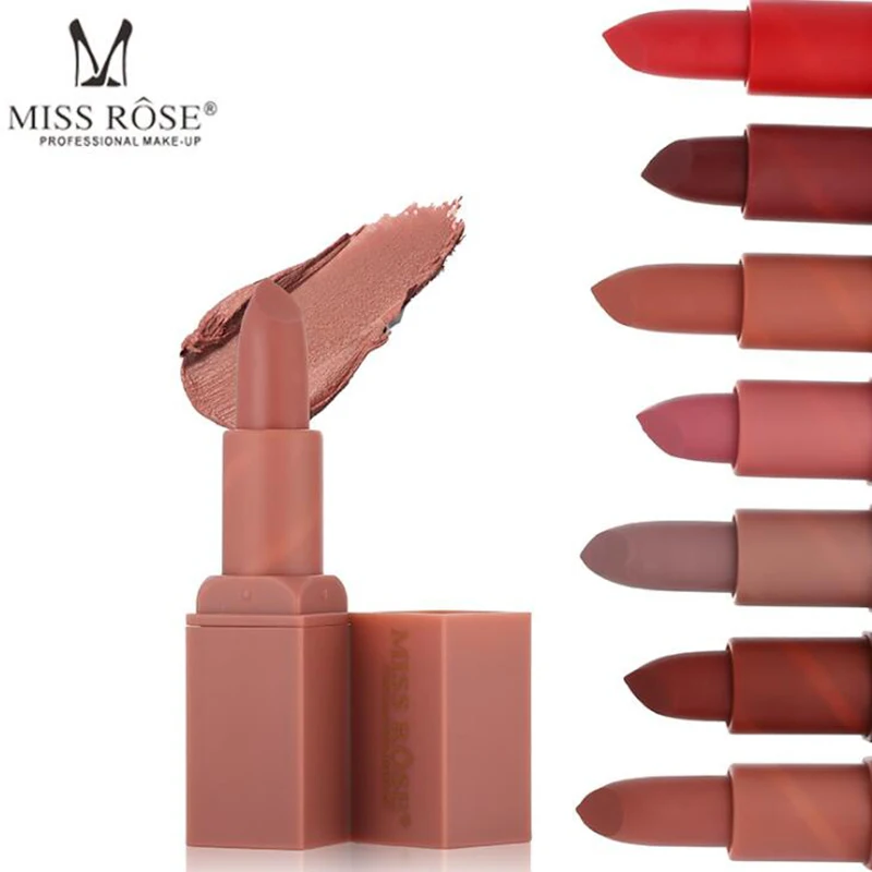 MISS ROSE 8 color velvet pumpkin color lipstick matte brick red aunt color nude makeup shimmer waterproof moisturizing lipstick
MISS ROSE 8 color velvet pumpkin color lipstick matte brick red aunt color nude makeup shimmer waterproof moisturizing lipstick
