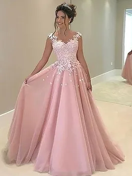 Pink Satin Evening Dresses A-line Applique Floor Length Sleeveless Evening Gown Back length robe de soiree
Pink Satin Evening Dresses A-line Applique Floor Length Sleeveless Evening Gown Back length robe de soiree
