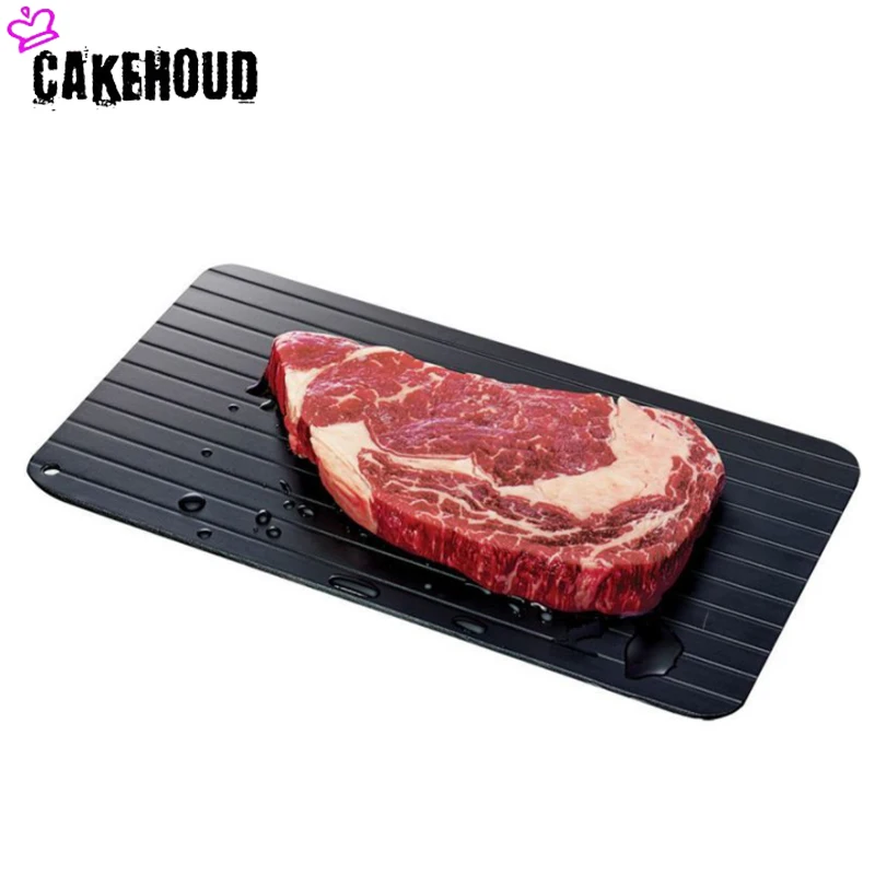 CAKEHOUD 2018 Hot New Aluminum Defrosting Plate Chopping Board Steak Frozen Food Meat Fast Safe Defrosting Plate Kitchen Tools
CAKEHOUD 2018 Hot New Aluminum Defrosting Plate Chopping Board Steak Frozen Food Meat Fast Safe Defrosting Plate Kitchen Tools