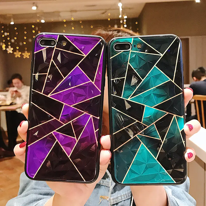 SoCouple 3D Diamond Pattern Phone Case For iPhone X XR XS Max Case For iPhone 7 8 6 6s Plus Geometric TPU+PC Back Cover
SoCouple 3D Diamond Pattern Phone Case For iPhone X XR XS Max Case For iPhone 7 8 6 6s Plus Geometric TPU+PC Back Cover