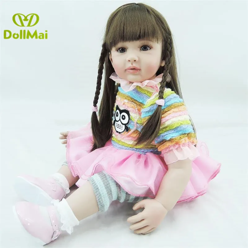 24"58cm Hot Handmade Adora Reborn Toddler Girl menina for Sale Silicone realistic sweet princess play house toys for children
24"58cm Hot Handmade Adora Reborn Toddler Girl menina for Sale Silicone realistic sweet princess play house toys for children