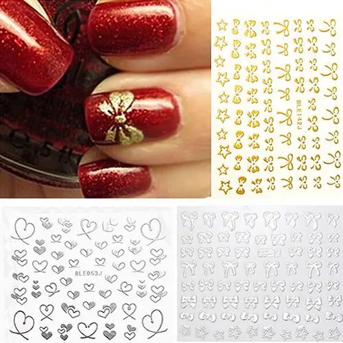 HOT 3D Bowknot Heart Nail Art Tips Decor Studs Sticker DIY Decoration Manicure Decals
HOT 3D Bowknot Heart Nail Art Tips Decor Studs Sticker DIY Decoration Manicure Decals