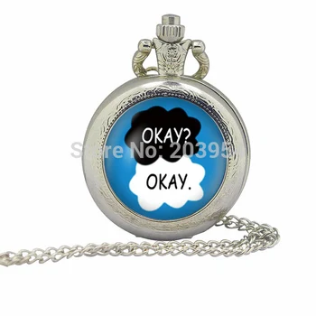 new 12pcs/lot Handmade Fault In Our Stars Okay Okay! pocket watches Steel locket necklace girlfriend boyfriend Bridesmaid gift 
new 12pcs/lot Handmade Fault In Our Stars Okay Okay! pocket watches Steel locket necklace girlfriend boyfriend Bridesmaid gift