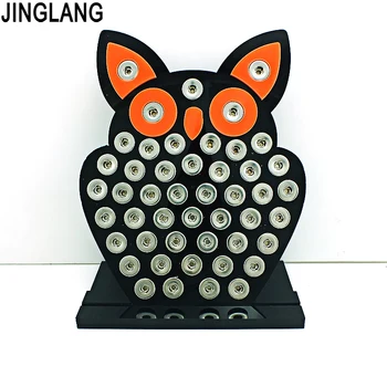 JINGLANG Arrival 12mm Smaller Snap Button Display Stands Fashion Owl Black Acrylic Interchangeable Button Jewelry Display Board
JINGLANG Arrival 12mm Smaller Snap Button Display Stands Fashion Owl Black Acrylic Interchangeable Button Jewelry Display Board