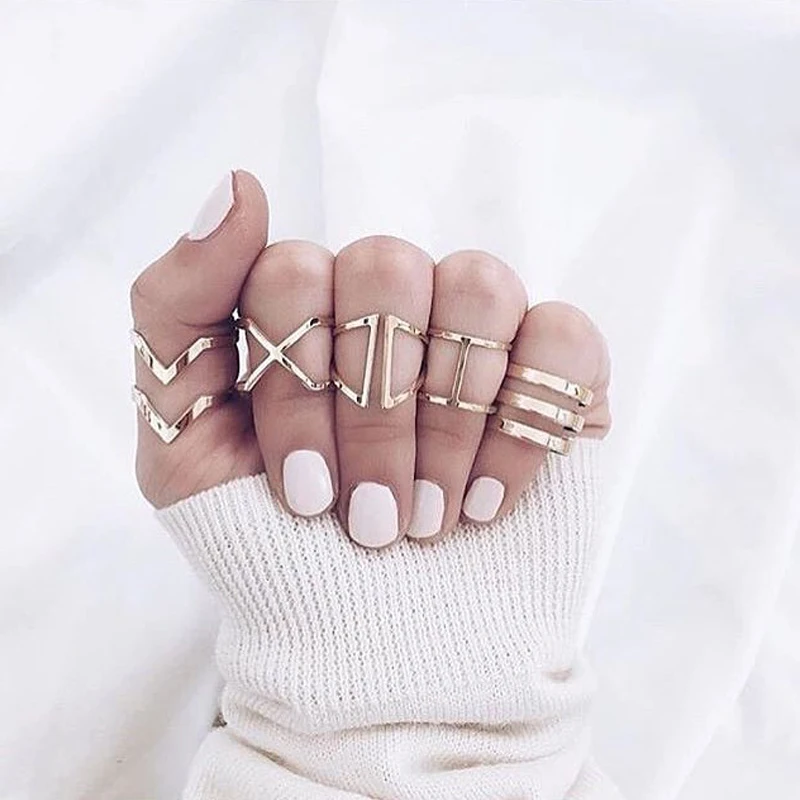 5 Pcs/Set Personality Geometry V shaped X Arrow Gold Adjustable Opening Ring Lady Party Jewelry Accessories Valentines Day Gift
5 Pcs/Set Personality Geometry V shaped X Arrow Gold Adjustable Opening Ring Lady Party Jewelry Accessories Valentines Day Gift