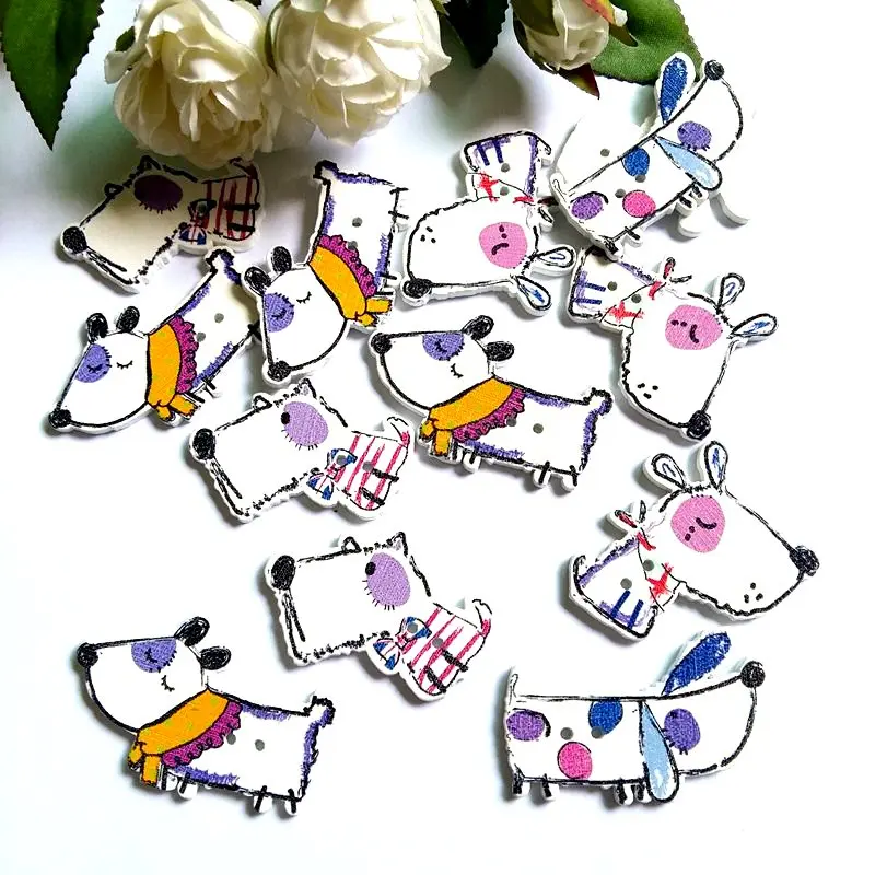 20pcs Cute Proud dog Shaped Wooden Buttons Animal 2 Holes Mixed Sewing Accessories Wood Botton For Clothing
20pcs Cute Proud dog Shaped Wooden Buttons Animal 2 Holes Mixed Sewing Accessories Wood Botton For Clothing