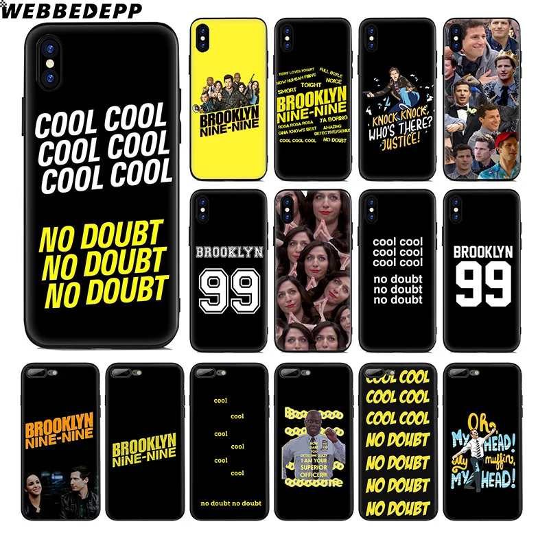 WEBBEDEPP Brooklyn Nine Nine Soft Silicone Case for Apple iPhone 11 Pro Xr Xs Max X or 10 8 7 6 6S Plus 5 5S SE TPU
WEBBEDEPP Brooklyn Nine Nine Soft Silicone Case for Apple iPhone 11 Pro Xr Xs Max X or 10 8 7 6 6S Plus 5 5S SE TPU