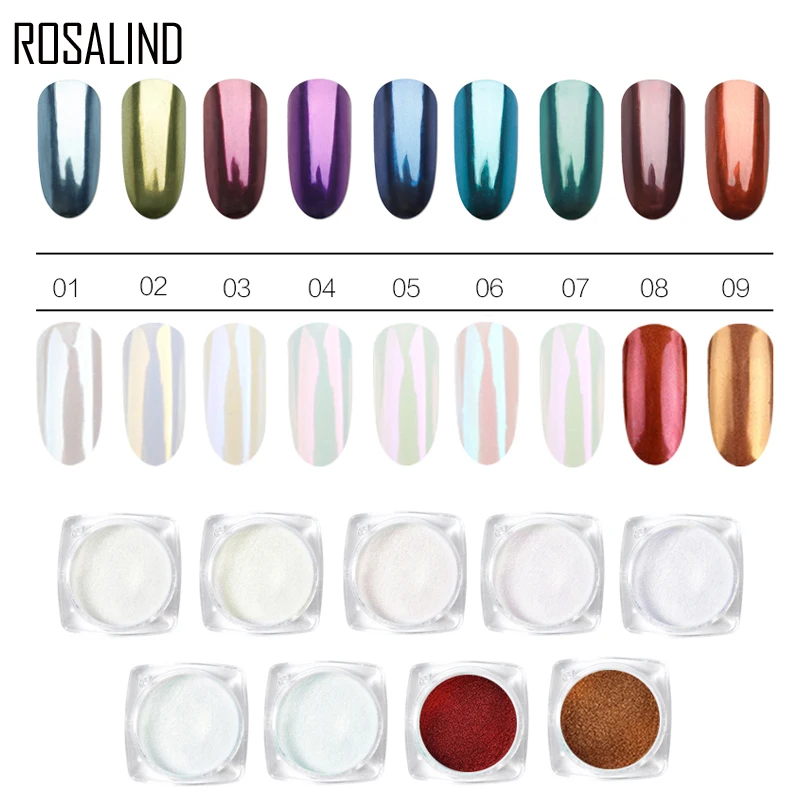ROSALIND Nail Mirror Powder Sequins Polish For Nail Art Decorations All For Manicure Semi Permanent Glitter Powder Base Top Coat
ROSALIND Nail Mirror Powder Sequins Polish For Nail Art Decorations All For Manicure Semi Permanent Glitter Powder Base Top Coat