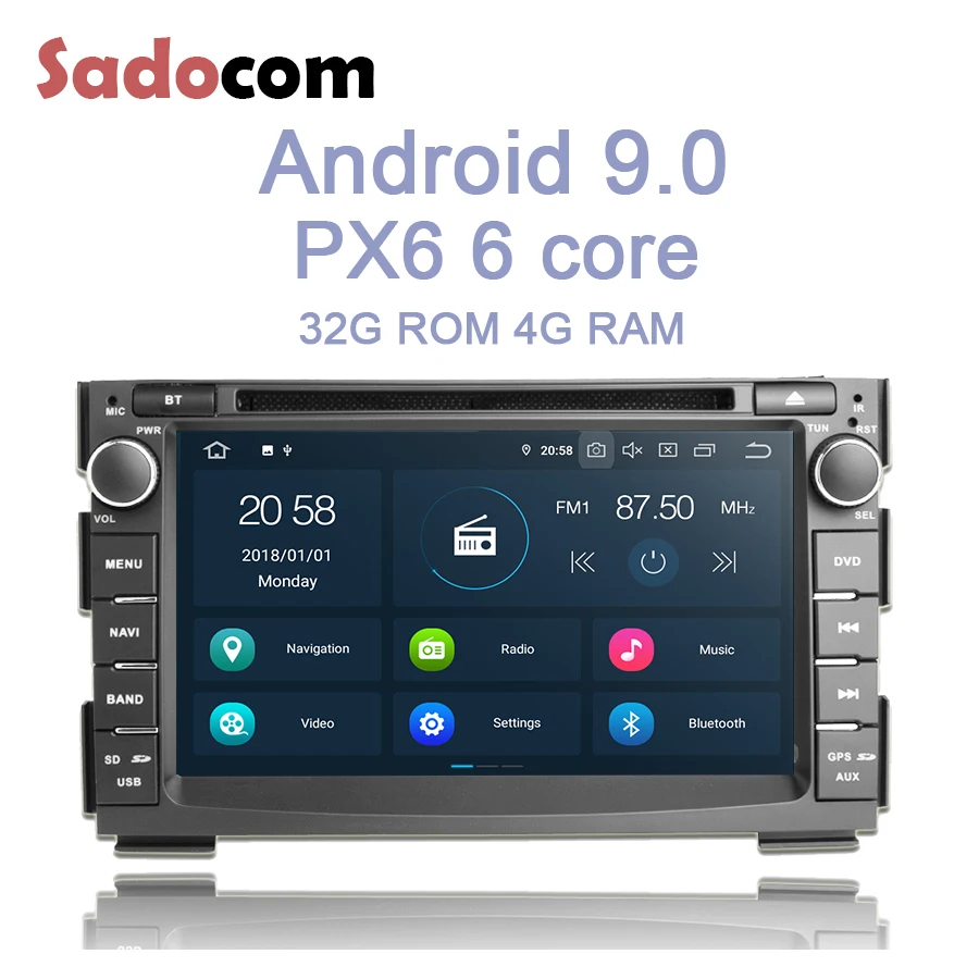 PX6 2 din Android 9.0 Car DVD player 6 Core 64GB ROM 4GB RAM autoradio GPS Map bluetooth wifi For Kia Ceed 2009 2010 2011 2012
PX6 2 din Android 9.0 Car DVD player 6 Core 64GB ROM 4GB RAM autoradio GPS Map bluetooth wifi For Kia Ceed 2009 2010 2011 2012
