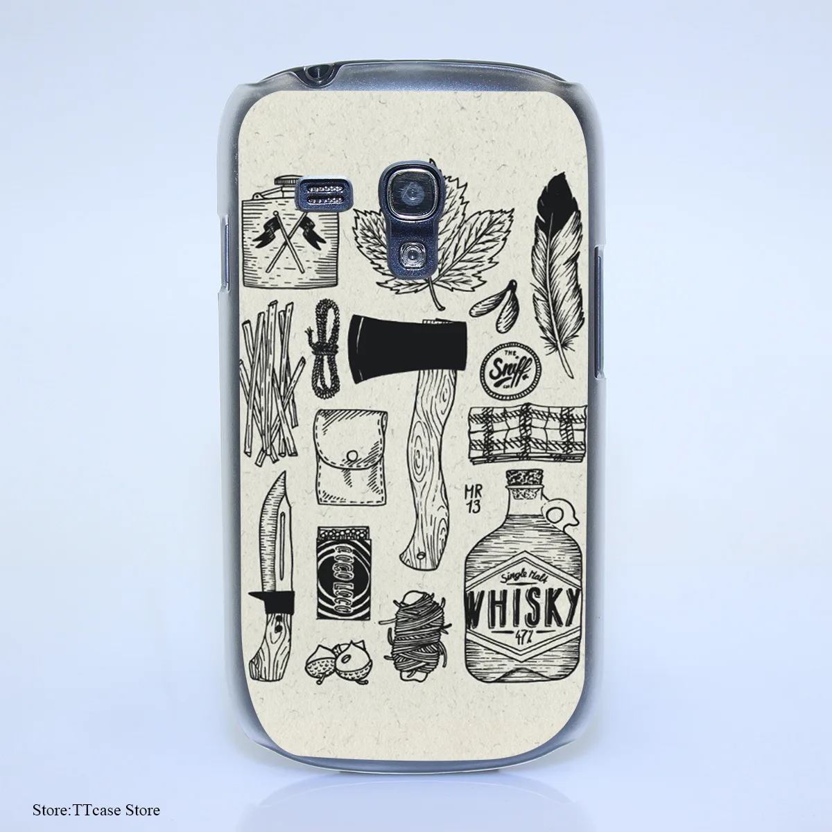 3251G Survive Hgu Print Hard Transparent font b Case b font Cover for Galaxy S3 S4