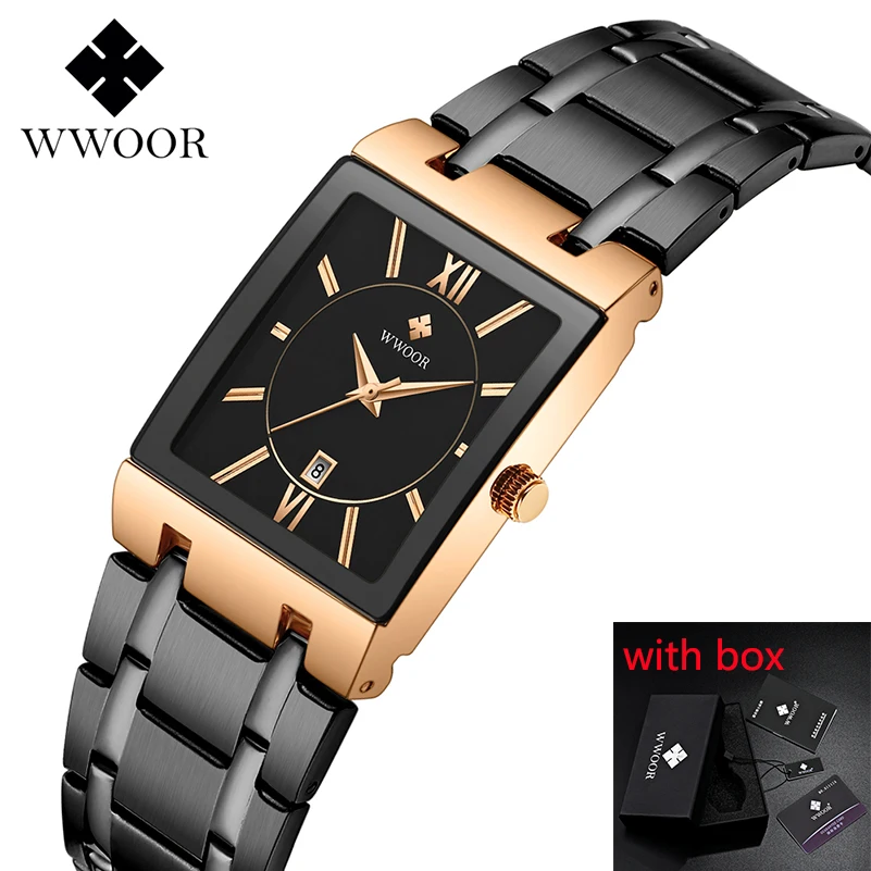 2019 Luxury Men's Watch Quartz Analog Wristwatch WWOOR 8858 Man Stainless Steel Rectangular Business Watch Relogio Masculino #a
2019 Luxury Men's Watch Quartz Analog Wristwatch WWOOR 8858 Man Stainless Steel Rectangular Business Watch Relogio Masculino #a