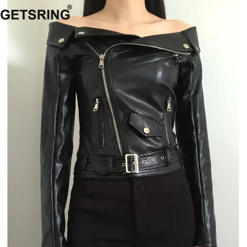 GETSRING 2017 Winter Clothing PU Leather Jackets Strapless Jacket Women Outwear Winter Coat Women Tops Formal Jackets
GETSRING 2017 Winter Clothing PU Leather Jackets Strapless Jacket Women Outwear Winter Coat Women Tops Formal Jackets