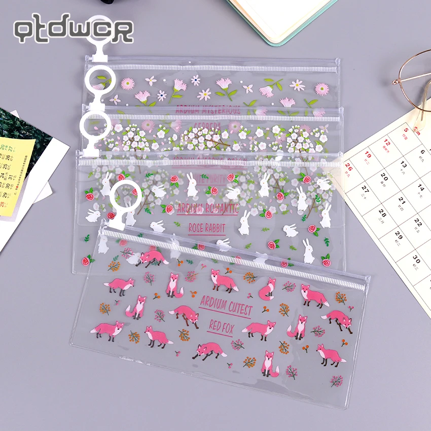 Kawaii Small Flowers Animals Pencil Case Cute Transparent PVC Pencil Bag For Girls Kids Children School Supplie Stationery
Kawaii Small Flowers Animals Pencil Case Cute Transparent PVC Pencil Bag For Girls Kids Children School Supplie Stationery