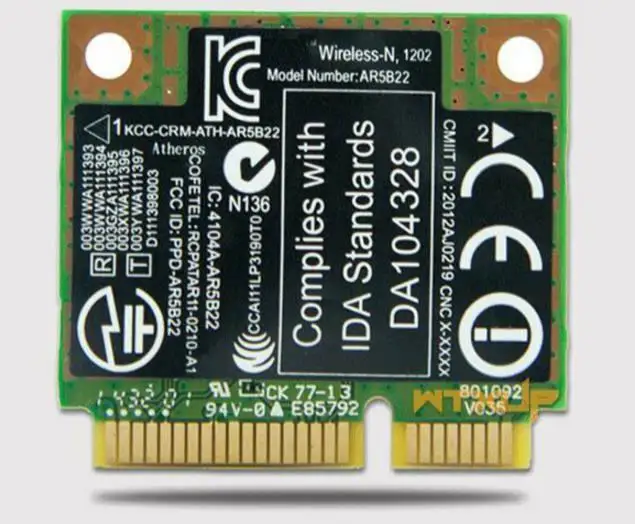 Bigfoot Wireless-N1202 сети n1202 Bluetooth 4,0 1202 ноутбук Wi-Fi сетевая карта killer1202
Bigfoot Wireless-N1202 сети n1202 Bluetooth 4,0 1202 ноутбук Wi-Fi сетевая карта killer1202
