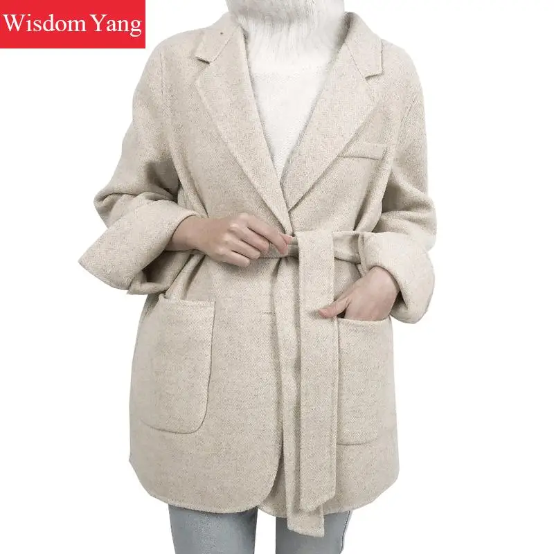 Winter Wool Fleece Jackets Suit Womens Sheep Wool Coats Suit Black Beige Oversize Woolen Overcoat Coat Office Ladies Outerwear
Winter Wool Fleece Jackets Suit Womens Sheep Wool Coats Suit Black Beige Oversize Woolen Overcoat Coat Office Ladies Outerwear