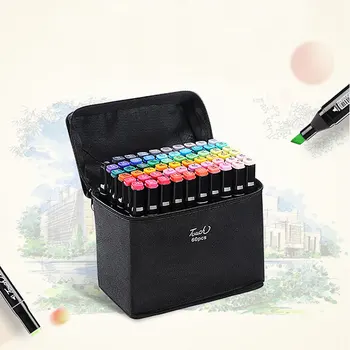 TouchLecai 30/40/60/80 color double-head pen marker set sketch brush pen drawing comic animation design art supplies art specia
TouchLecai 30/40/60/80 color double-head pen marker set sketch brush pen drawing comic animation design art supplies art specia