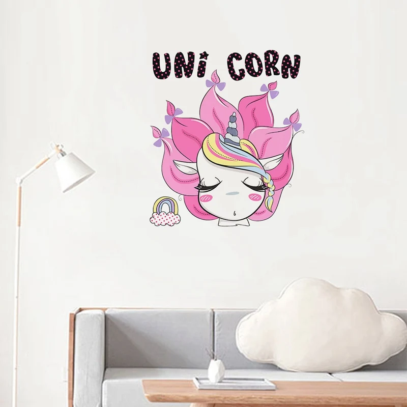 Cartoon Rainbow Unicorn Wall Stickers For Kids Rooms Home Decor Girls Princess Bedroom Door Decal Animal Unicorn Door Stickers
Cartoon Rainbow Unicorn Wall Stickers For Kids Rooms Home Decor Girls Princess Bedroom Door Decal Animal Unicorn Door Stickers