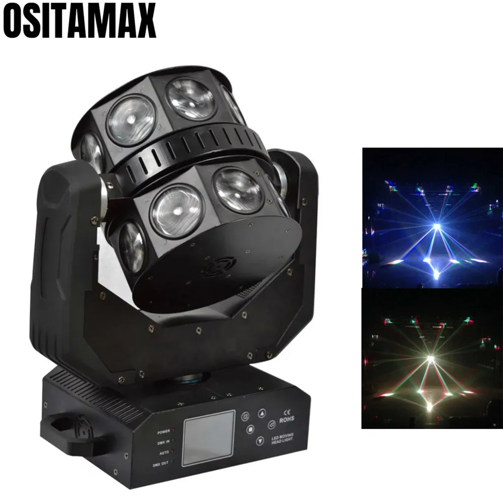 DJ Light 16x12w Super Beam Moving Head RGBW 4IN1 Ball Roller DMX512 Control Strobe Effect for Bar Club Disco Concert
DJ Light 16x12w Super Beam Moving Head RGBW 4IN1 Ball Roller DMX512 Control Strobe Effect for Bar Club Disco Concert