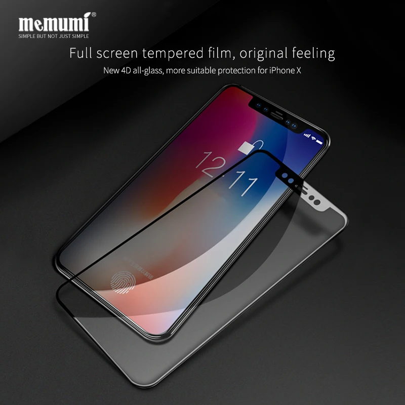 Закаленное стекло memumi для iPhone X, защитная пленка для экрана iPhone X, 4D, полное покрытие, пленка из закаленного стекла для iPhone X, 10
Закаленное стекло memumi для iPhone X, защитная пленка для экрана iPhone X, 4D, полное покрытие, пленка из закаленного стекла для iPhone X, 10