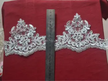 Beautiful Scalloped Edge Tull Embroidered Net Beaded Lace Trim with pearl Garment ribbon headband wedding party DIY
Beautiful Scalloped Edge Tull Embroidered Net Beaded Lace Trim with pearl Garment ribbon headband wedding party DIY