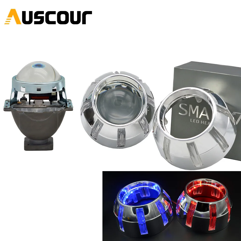 Прожекторная линза Bixenon HID 3 0 дюйма легко устанавливается маска Koito Q5 demon eyes