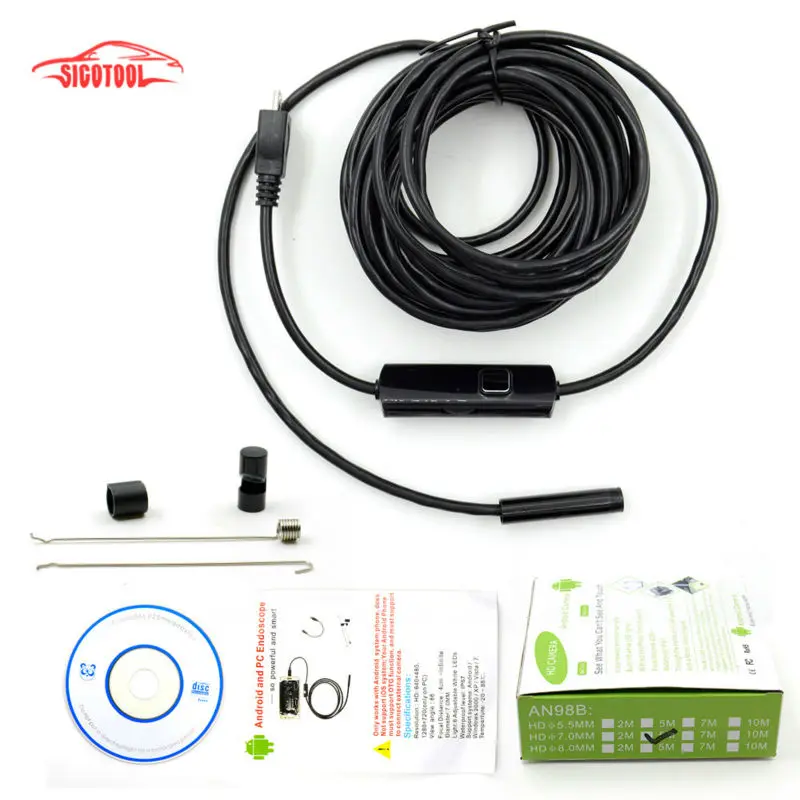 7MM 5M mini usb endoscope endoscoop Camera 6 LED Underwater Borescope Industrial Inspection camera Micro-cameras For Windows PC
7MM 5M mini usb endoscope endoscoop Camera 6 LED Underwater Borescope Industrial Inspection camera Micro-cameras For Windows PC