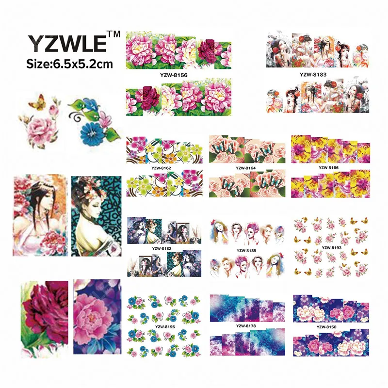 ZKO 49 Sheets DIY Decals Nails Art Water Transfer Printing Stickers Accessories For Nails Salon YZW(X-8148-8196)
ZKO 49 Sheets DIY Decals Nails Art Water Transfer Printing Stickers Accessories For Nails Salon YZW(X-8148-8196)