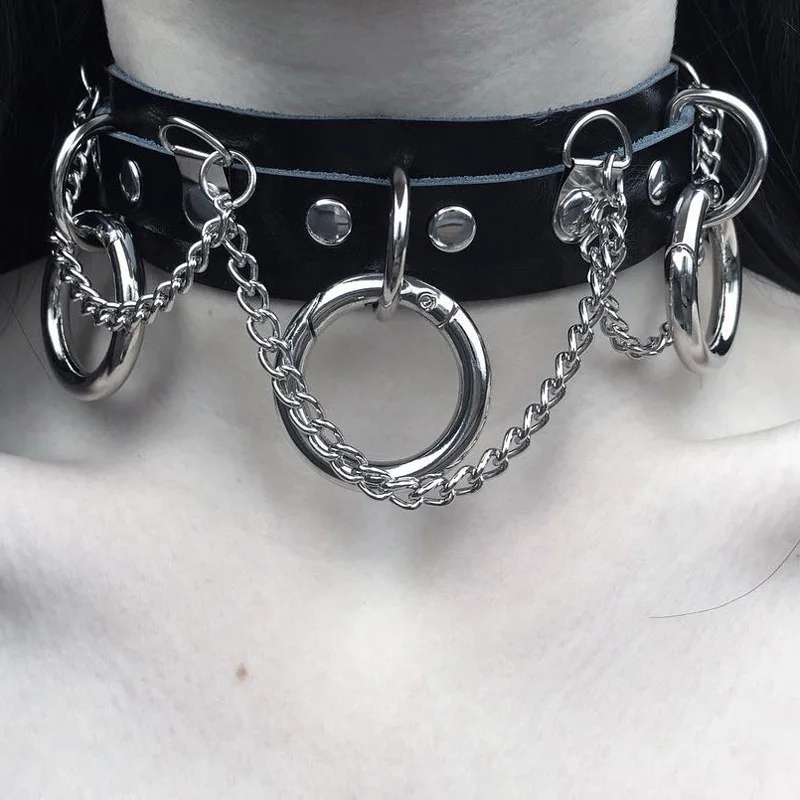 InstaHot Punk Style Gothic Dark Black Sexy Chocker Chain Necklace Women PU Leather Adjustable Collar Necklet Chaplet Metal Chain
InstaHot Punk Style Gothic Dark Black Sexy Chocker Chain Necklace Women PU Leather Adjustable Collar Necklet Chaplet Metal Chain