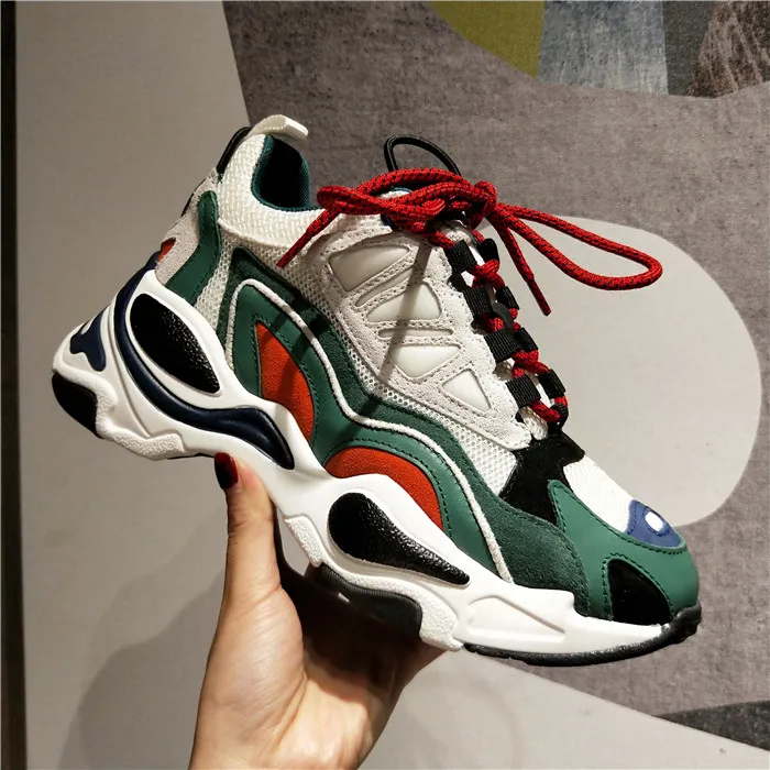 Tide Sneakers Women Mixed Color Chunky Sneakers Mesh Shoes Women Thick Sole Ladies Shoes Casual Sapato Feminino Zapatos De Mujer
Tide Sneakers Women Mixed Color Chunky Sneakers Mesh Shoes Women Thick Sole Ladies Shoes Casual Sapato Feminino Zapatos De Mujer