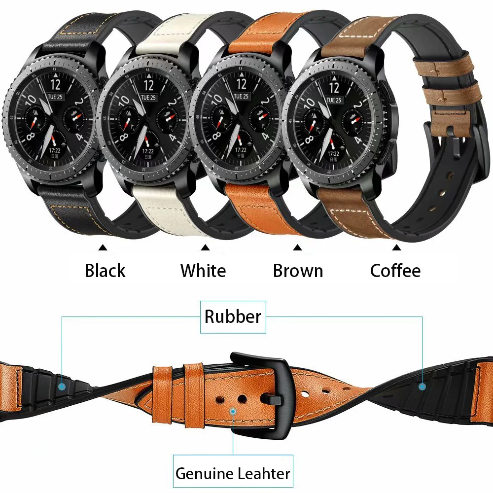 22mm watch band for huami amazfit 1 2 samsung Gear s3 classic Huawei watch 2 Pro Wrist Strap Men's watch bracelet (1)