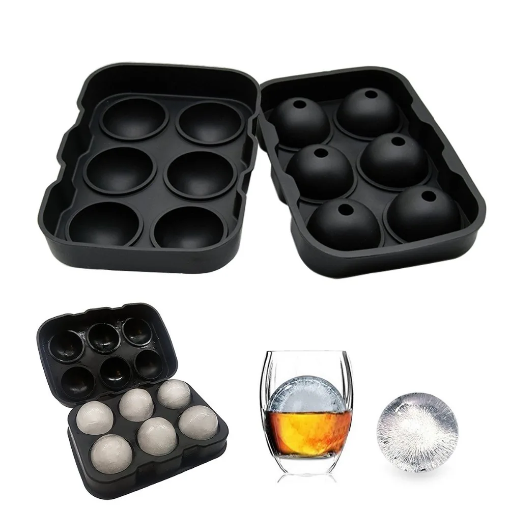 6*4.5cm Round Ball Molds Silicone Magic Ice Cube Maker Ice Cream Mold Big Ice Cube Tray with Lid for Whiskey Kitchen tools
6*4.5cm Round Ball Molds Silicone Magic Ice Cube Maker Ice Cream Mold Big Ice Cube Tray with Lid for Whiskey Kitchen tools
