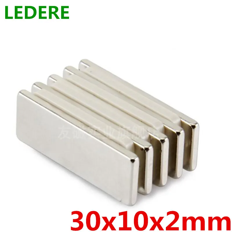LEDERE 10pcs Magnet 30x10x2 Super Strong Cuboid Block Neodymium Magnet Rare Earth N35 30*10*2mm 30mmx10mmx2mm
LEDERE 10pcs Magnet 30x10x2 Super Strong Cuboid Block Neodymium Magnet Rare Earth N35 30*10*2mm 30mmx10mmx2mm
