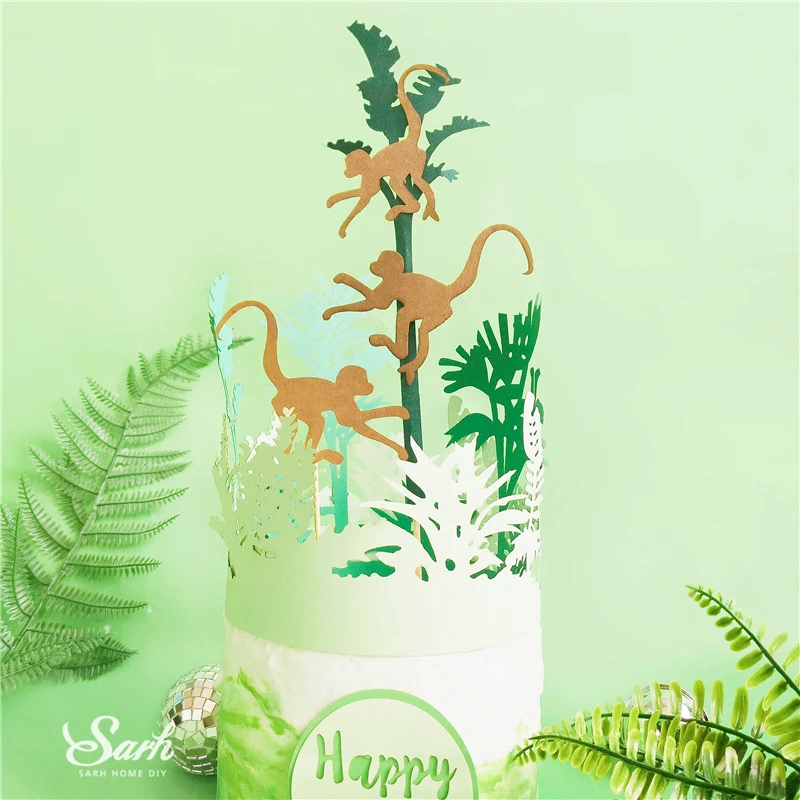 Bling Turtle Palm Leaf Cake Toppers Monkey Tree Decoration Happy Birthday Children's Day Party Supplies for Baking Sweet Gift
Bling Turtle Palm Leaf Cake Toppers Monkey Tree Decoration Happy Birthday Children's Day Party Supplies for Baking Sweet Gift