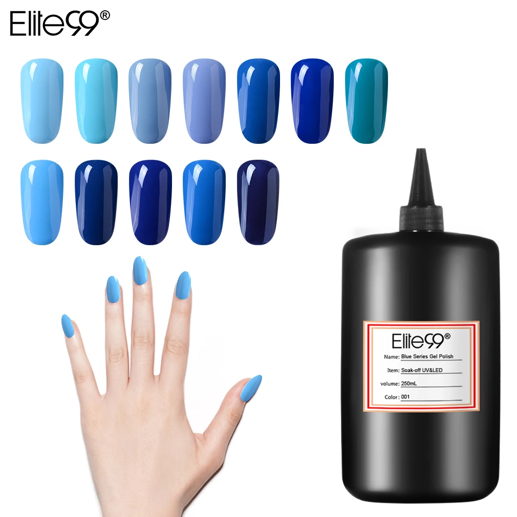 Elite99 12 Pure Colors Blue Series Gel Nail Polish 250ml Long Lasting Base Top Coat Varnish Lak Lacquer
Elite99 12 Pure Colors Blue Series Gel Nail Polish 250ml Long Lasting Base Top Coat Varnish Lak Lacquer