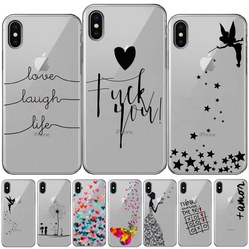 Love Laugh Life Silicone Case For iPhone 11 Pro XR XS Max Butterfly Tinkerbell Case For iPhone X 8 7 6 6S Plus 5 5S SE TPU Cover
Love Laugh Life Silicone Case For iPhone 11 Pro XR XS Max Butterfly Tinkerbell Case For iPhone X 8 7 6 6S Plus 5 5S SE TPU Cover