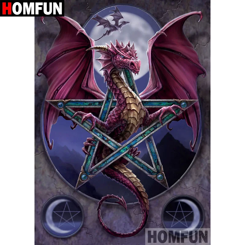 HOMFUN 5D DIY Diamond Painting Full Square/Round Drill "Pentagram dragon" 3D Embroidery Cross Stitch gift Home Decor A00721
HOMFUN 5D DIY Diamond Painting Full Square/Round Drill "Pentagram dragon" 3D Embroidery Cross Stitch gift Home Decor A00721