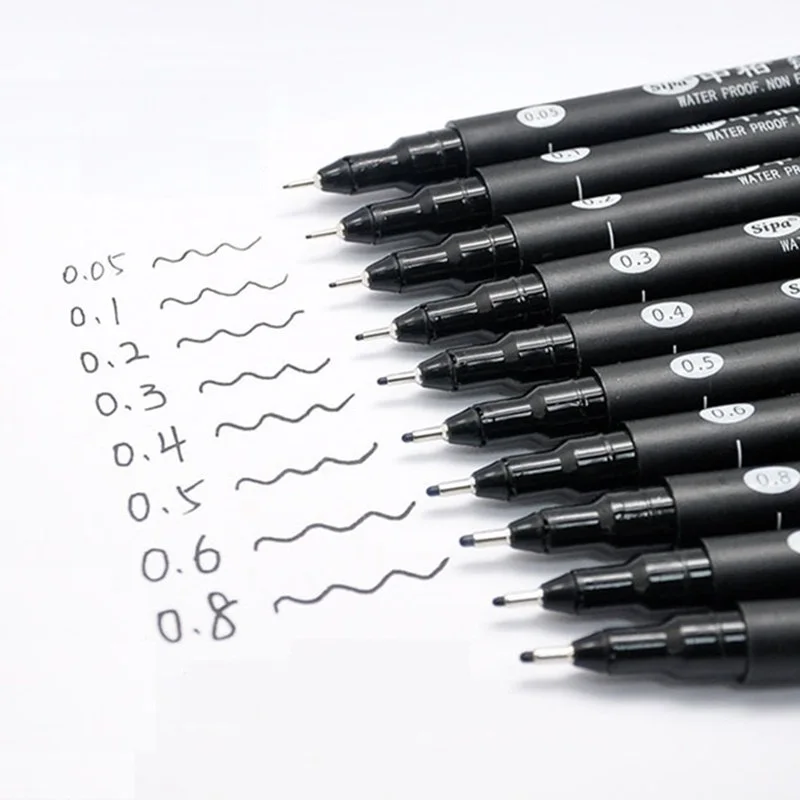8 pcs Extra Fine liner pen for sketch drawing cartoon manga Art supplies Pigment ink Water proof Stationery Canetas escolar F984
8 pcs Extra Fine liner pen for sketch drawing cartoon manga Art supplies Pigment ink Water proof Stationery Canetas escolar F984