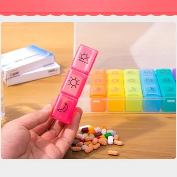 Pill Storage Box Medicine Case 7 Day Organizer 21 Compartments 3 Times For Travel MSU99
Pill Storage Box Medicine Case 7 Day Organizer 21 Compartments 3 Times For Travel MSU99