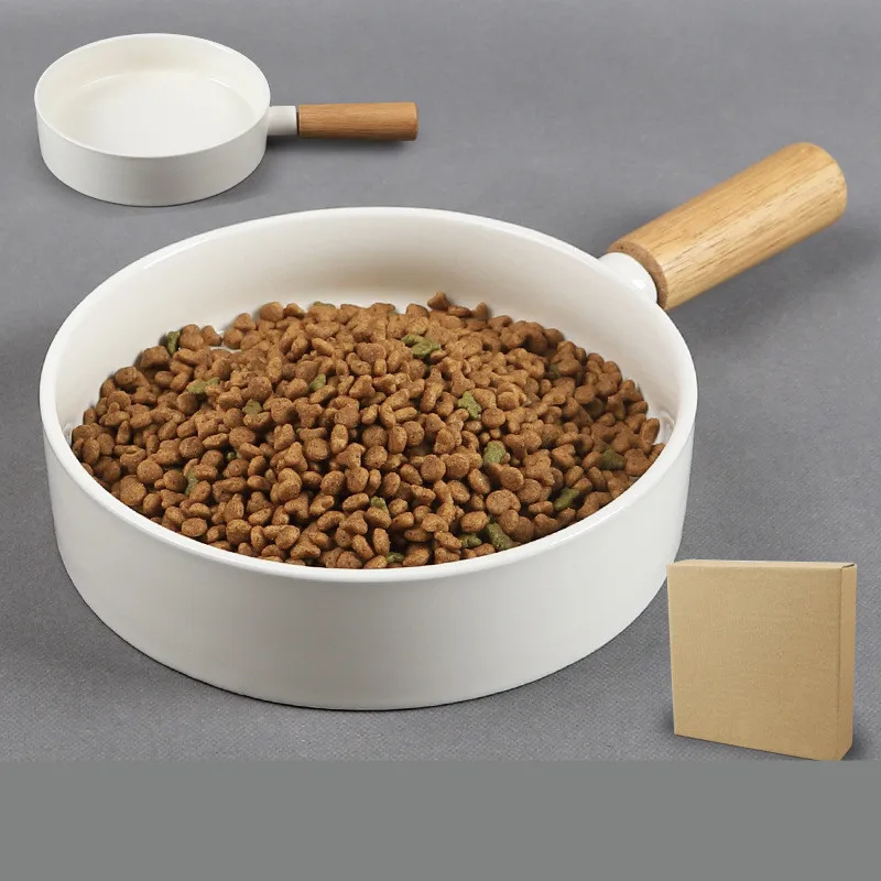 Pet Dog Cat bowl Feeders Bamboo wood handle ceramic cartoon Single bowl Puppy Drinking Water Device Food dish Pet Supplies
Pet Dog Cat bowl Feeders Bamboo wood handle ceramic cartoon Single bowl Puppy Drinking Water Device Food dish Pet Supplies