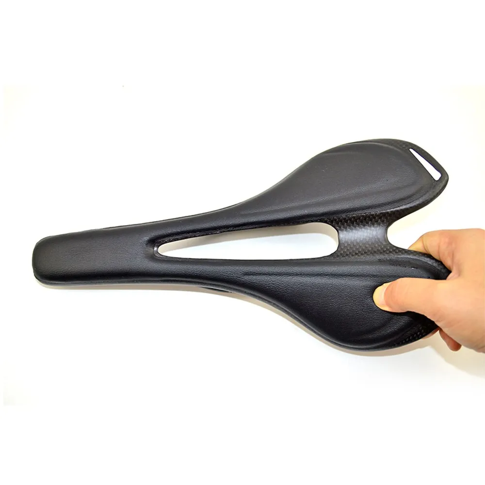 EC90 Ultra-light Road Bike Saddle Seat Carbon Fiber Rail EVA Leather Mtb Saddle (13)