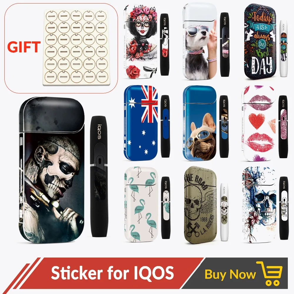 Volcanee Vape Стикеры Универсальный 3 м печать защитный кожаный чехол для IQOS 2 4 плюс