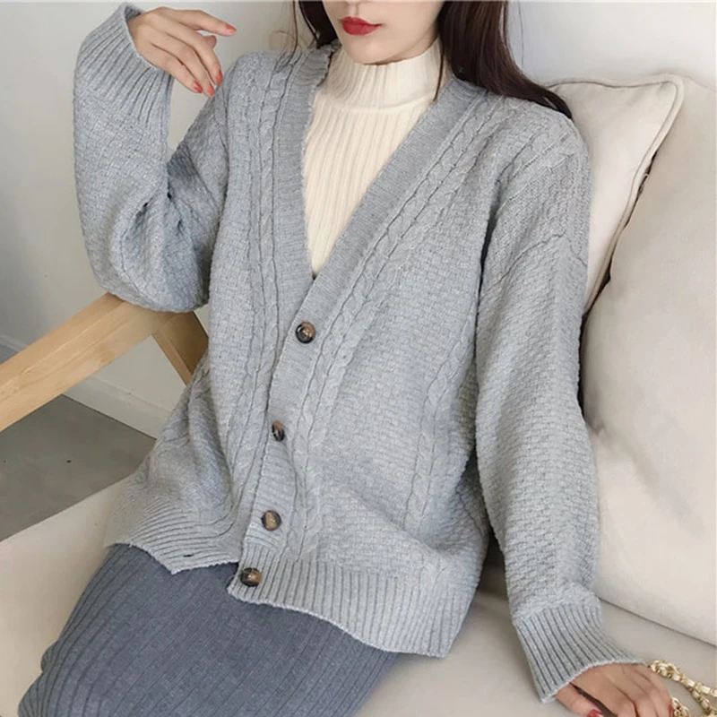 2019 New Spring Autumn Winter 3 Season Women Cardigan Long Sleeve V neck Shawl Knitting Thick Sweater Plus Size Female Clothing
2019 New Spring Autumn Winter 3 Season Women Cardigan Long Sleeve V neck Shawl Knitting Thick Sweater Plus Size Female Clothing