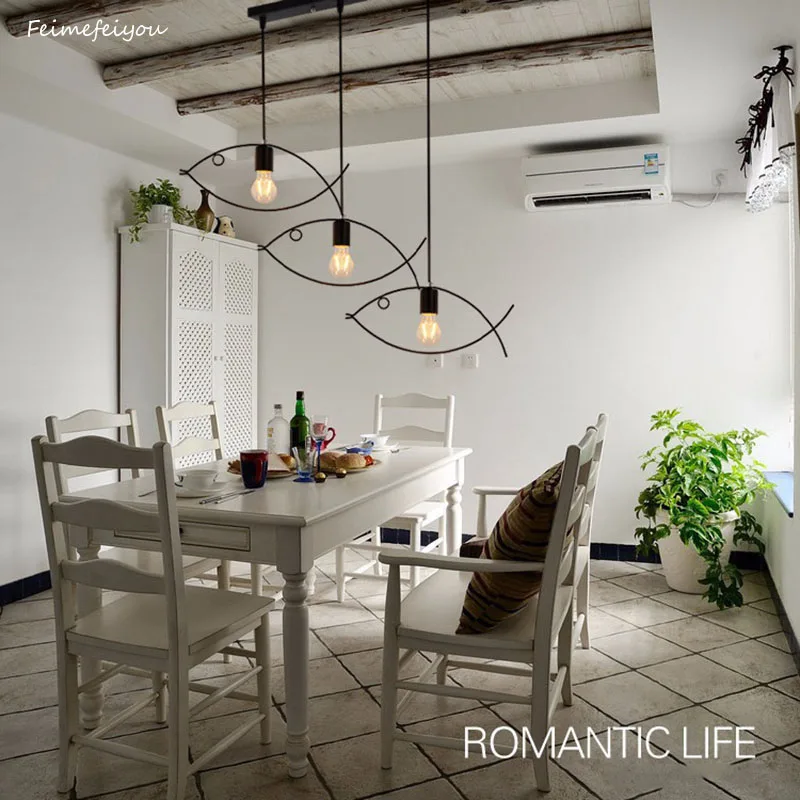 Nordic minimalist retro clothing store creative personality small fish chandelier bar restaurant wrought iron single three head
Nordic minimalist retro clothing store creative personality small fish chandelier bar restaurant wrought iron single three head