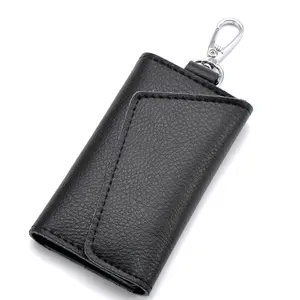 Keychain Men Wallet Pouch Organizer Card-Bag Key-Case Car-Key Cow-Split Mini Genuine-Leather Keychain Men Wallet Pouch Organizer Card-Bag Key-Case Car-Key Cow-Split Mini Genuine-Leather