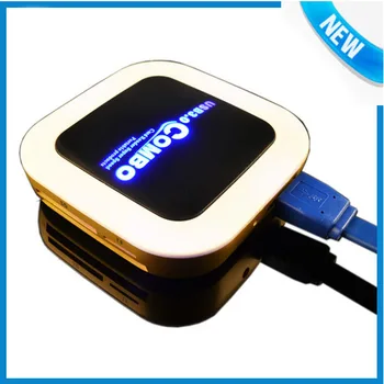 Super Speed Multi Function 3 Port USB HUB Splitter Combo Card Reader Support Micro TF SD M2 MS SDHC MMC Card Read Write
Super Speed Multi Function 3 Port USB HUB Splitter Combo Card Reader Support Micro TF SD M2 MS SDHC MMC Card Read Write
