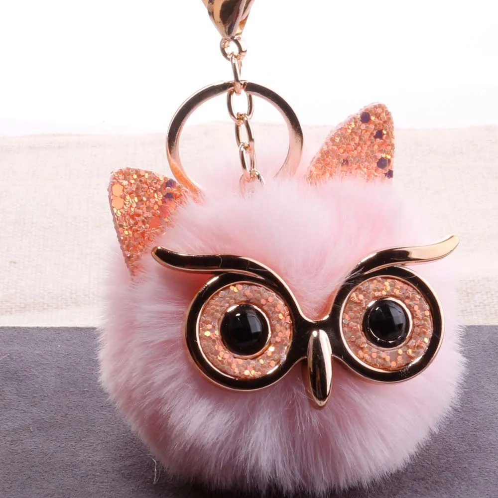 QiYuFang Cute Pompom Owl Keychain pom pom Ladies Bling Bling Rabbit Fur Ball pompon Porte Clef Fluffy Key Ring Car Bag Keychain
QiYuFang Cute Pompom Owl Keychain pom pom Ladies Bling Bling Rabbit Fur Ball pompon Porte Clef Fluffy Key Ring Car Bag Keychain