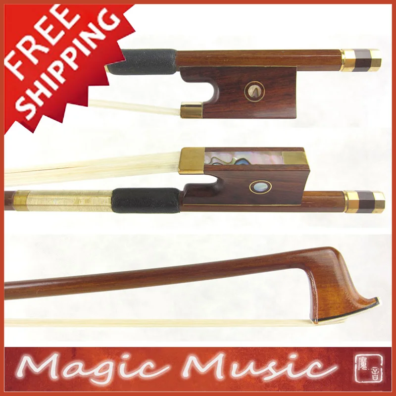 Free Shipping! Gold Alloy Fitted PERNAMBUCO Violin Bow with Snakewood Frogs 4/4, Good Balanced & Quick Response
Free Shipping! Gold Alloy Fitted PERNAMBUCO Violin Bow with Snakewood Frogs 4/4, Good Balanced & Quick Response