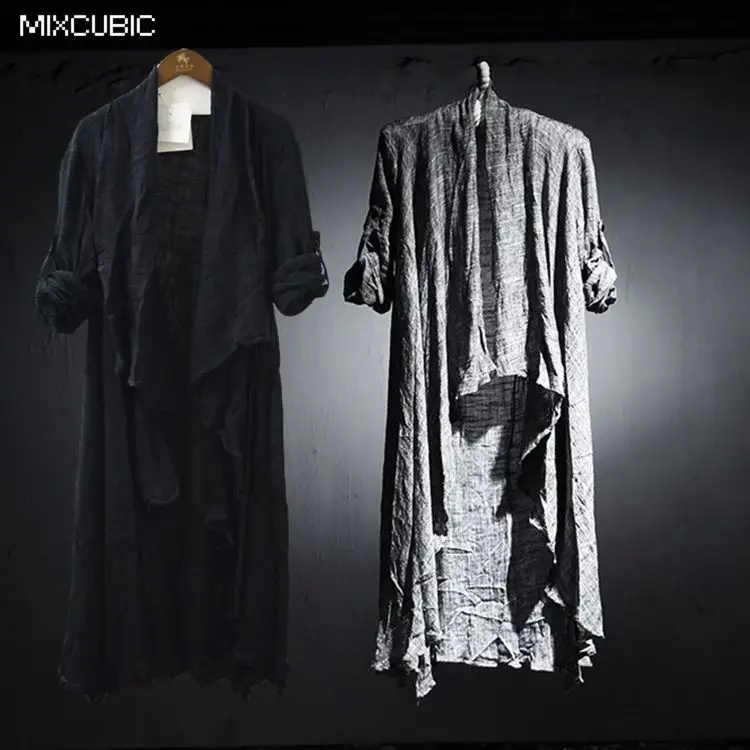 MIXCUBIC new spring Autumn British style elegant Costumes linen shirts men black Long section casual loose linen shirts for men
MIXCUBIC new spring Autumn British style elegant Costumes linen shirts men black Long section casual loose linen shirts for men
