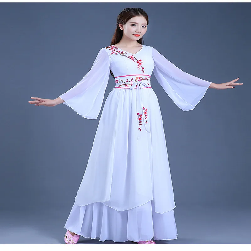 Hot Sale Women's Adult Ethnic Classical Dance Costumes Elegant Chinese Style Fresh Elegant White/red Costume Performance Hanfu
Hot Sale Women's Adult Ethnic Classical Dance Costumes Elegant Chinese Style Fresh Elegant White/red Costume Performance Hanfu